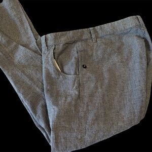 Yohji Yamamoto Men's Blue White Houndstooth 38x33 (54)